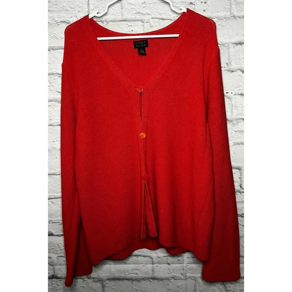 Sigrid Olsen button up cardigan size L. - Picture 5 of 8